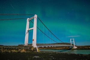 Island, naturlandskap på natten foto