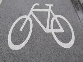 cykelfält tecken foto