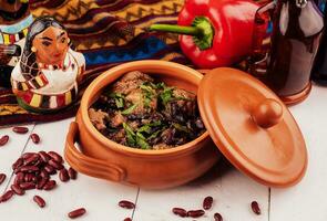 traditionell mexikansk maträtt chili lura carne foto