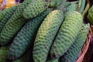 monstera deliciosa en blandning av ananas och banan foto