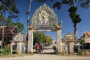 wat svay annat pagoda kandalprovinsen nära Phnom Penh Kambodja foto