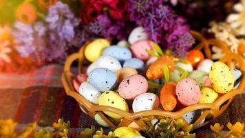 färgglada traditionella påskpåskägg foto