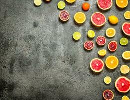 citrus- bakgrund. färsk citrus- frukt. foto
