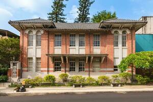 yeh blyg tau litterär minnesmärke museum, före detta skogsbruk angelägenheter kontor, i tainan, taiwan foto