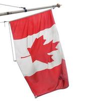 kanadas flagga isolerad foto