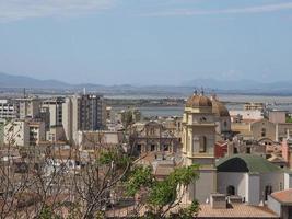 flygfoto över cagliari foto