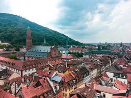 flygfoto över Heidelberg stad, Heidelberg, Tyskland, Europa foto