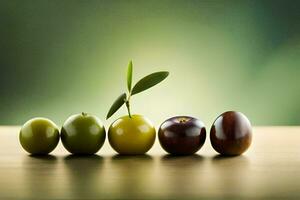 oliver på en tabell. ai-genererad foto