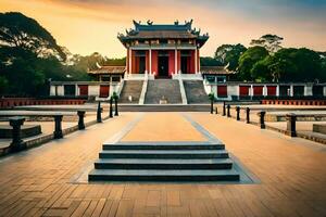 de tempel av de Sol i ho chi minh stad, vietnam. ai-genererad foto