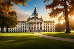 de universitet av bavaria i Tyskland. ai-genererad foto