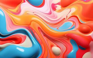 färgrik abstrakt bakgrund med en Vinka mönster ai generativ foto