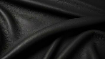 svart läder textur stänga upp som bakgrund. de material för de varor foto