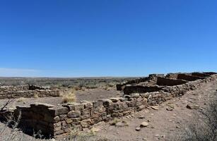 ruin väggar från ett gammal byggnad i arizona foto