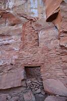 fantastisk röd sten klippa bostäder i arizona foto