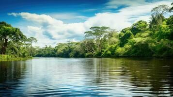 sommar bolivian amazon omfattande ai genererad foto