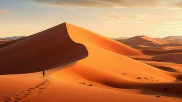 natur erg Chebbi sanddyner ai genererad foto