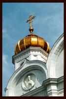 fantastisk helgon sauveur kyrka i moskva foto