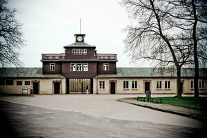 tragisk ekar Buchenwald koncentration läger relik foto
