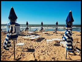 normandie strand fritid scen foto