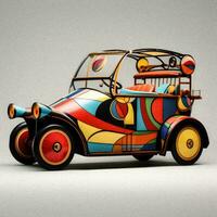 psychedelic bil en retro futurism väckelse foto