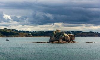 naturskön kust skönhet i Bretagne, Frankrike foto