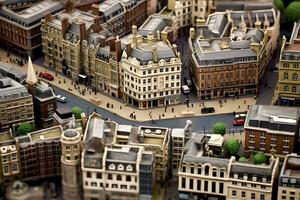 miniatyr- London en perfekt topp se. generativ ai. foto