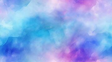 abstrakt mjuk sömlös vattenfärg bakgrund i blå, cyan, lila foto