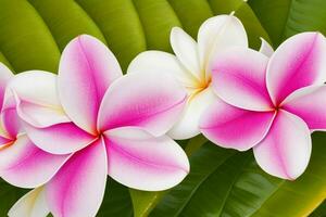 plumeria blomma. bakgrund. ai generativ proffs Foto