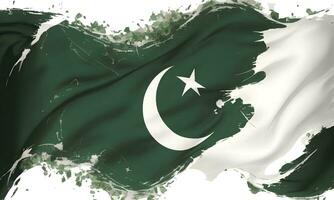 Foto flagga av pakistan Lycklig oberoende dag