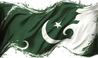 Foto flagga av pakistan Lycklig oberoende dag