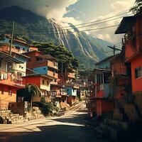 digitalt vibrerande colombia fattande de modern livsstil ai generativ foto