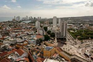 klocka torn - cartagena, colombia foto