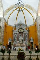 santo domingo kyrka - cartagena, colombia foto