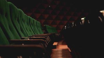 vintage biograffilmer publik retro sittplatser, grön foto