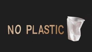 säg inget plastbestick, plastföroreningar foto