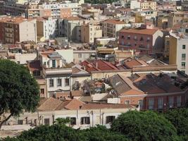 flygfoto över cagliari foto