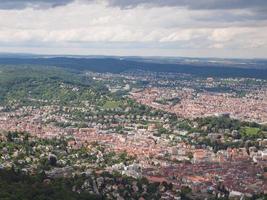 flygfoto över Stuttgart, Tyskland foto