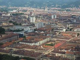 Flygfoto över turin foto