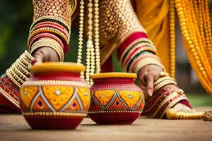 de bäst indisk bröllop traditioner till Följ. ai-genererad foto