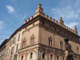 utsikt över den gamla stadskärnan i Bologna foto