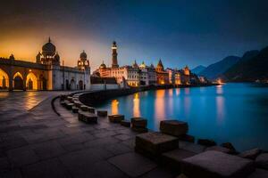 de stad av lahore, Indien. ai-genererad foto