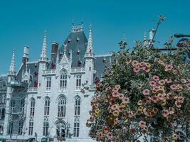 de stad av bruges i belgien foto