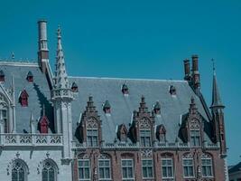 de stad av bruges i belgien foto