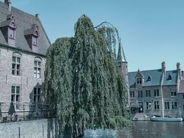 de gammal stad av bruges foto