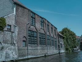 de gammal stad av bruges foto