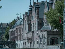 de gammal stad av bruges i belgien foto