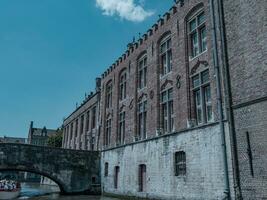 de gammal stad av bruges i belgien foto