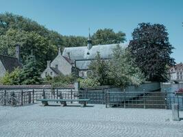 de gammal stad av bruges foto