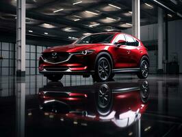 mazda cx-5 utställning. generativ ai foto