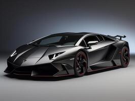 lamborghini sesto elemento utställning. generativ ai foto